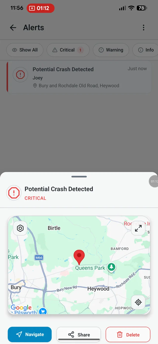 Crash Detection